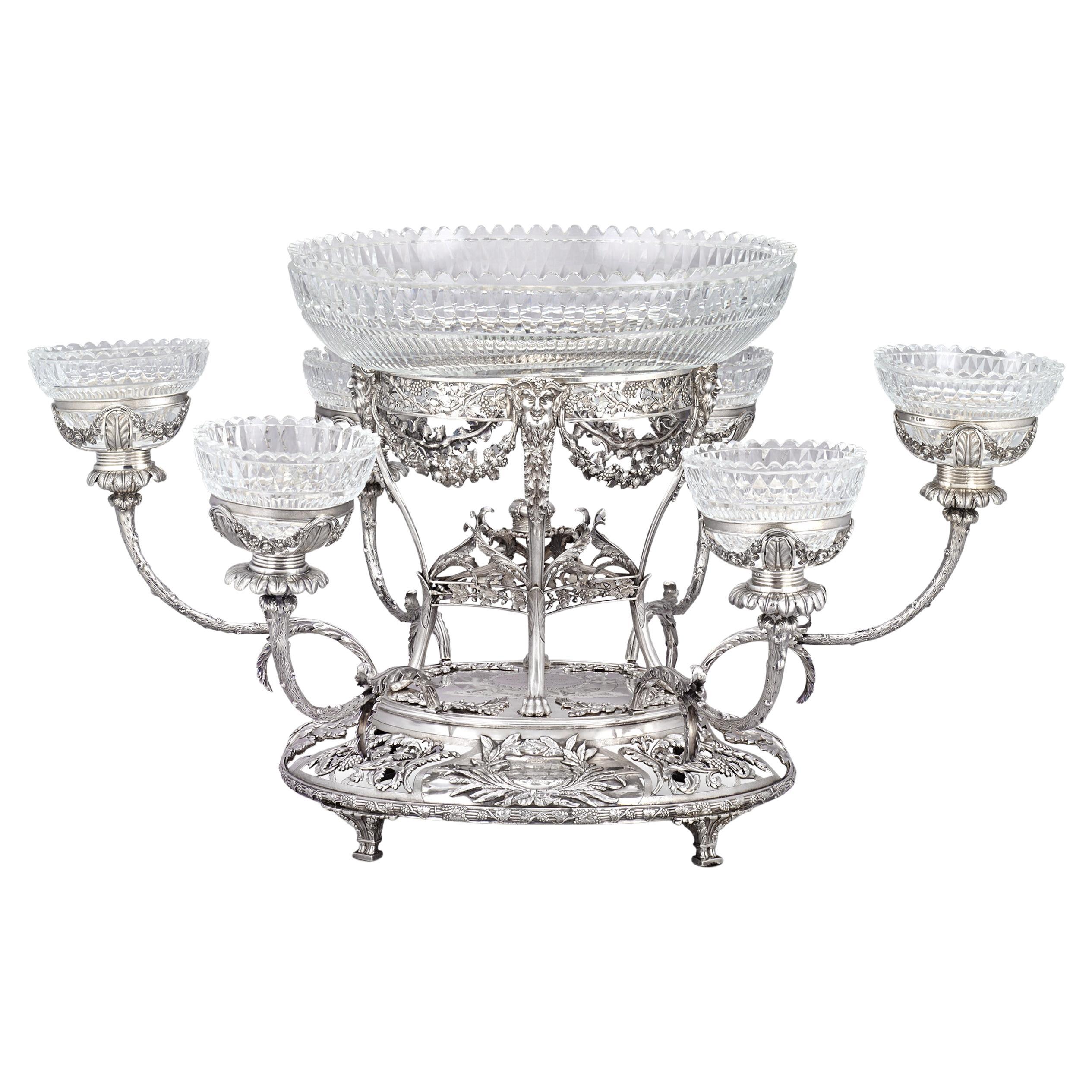 Epergne georgiane in sterline di Joseph Preedy in vendita