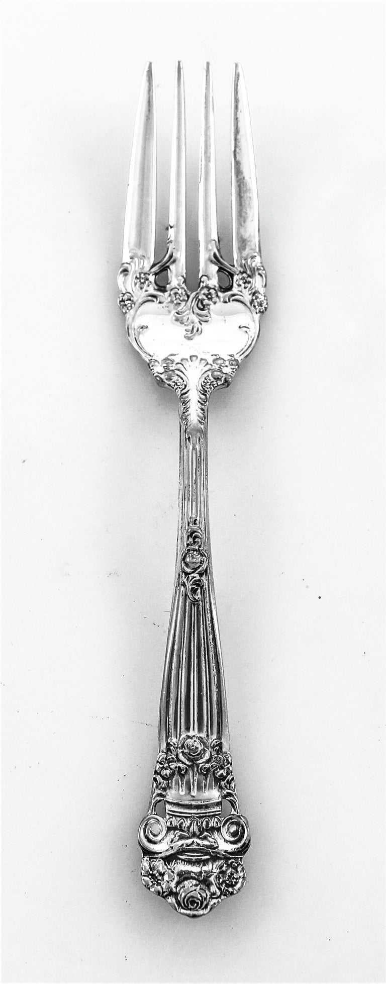 Mid-20th Century Georgian Sterling Flatware / Service for 12 '60 Pieces' For Sale