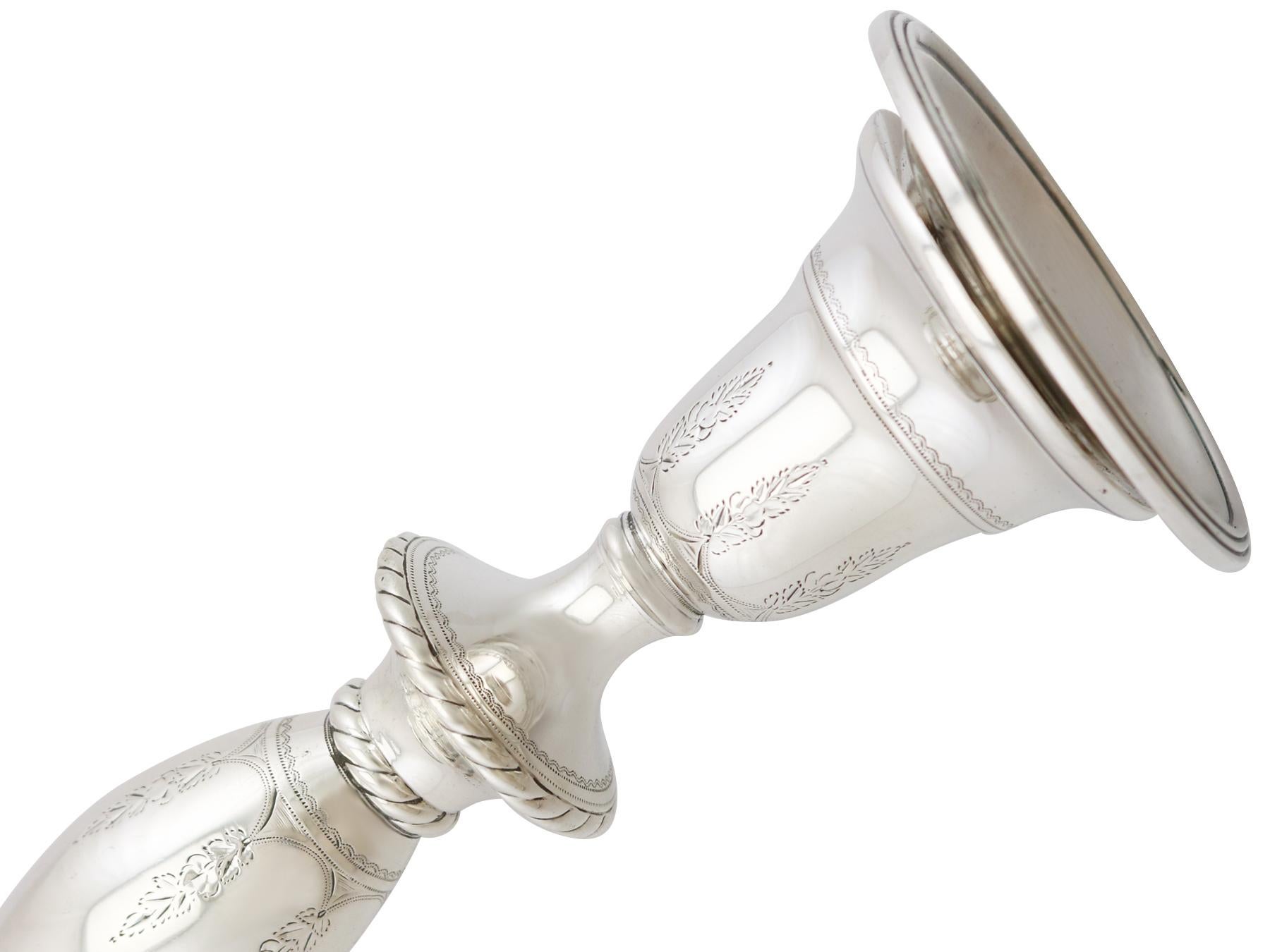 silver georgian candlesticks