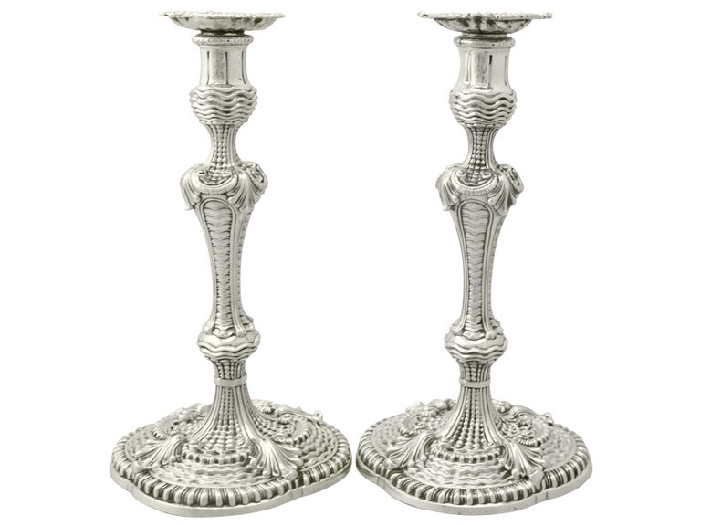 Sterling Silver Candlesticks For Sale at 1stdibs