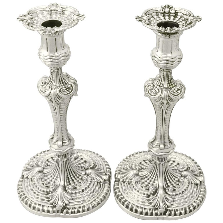 Sterling Silver Candlesticks For Sale at 1stdibs