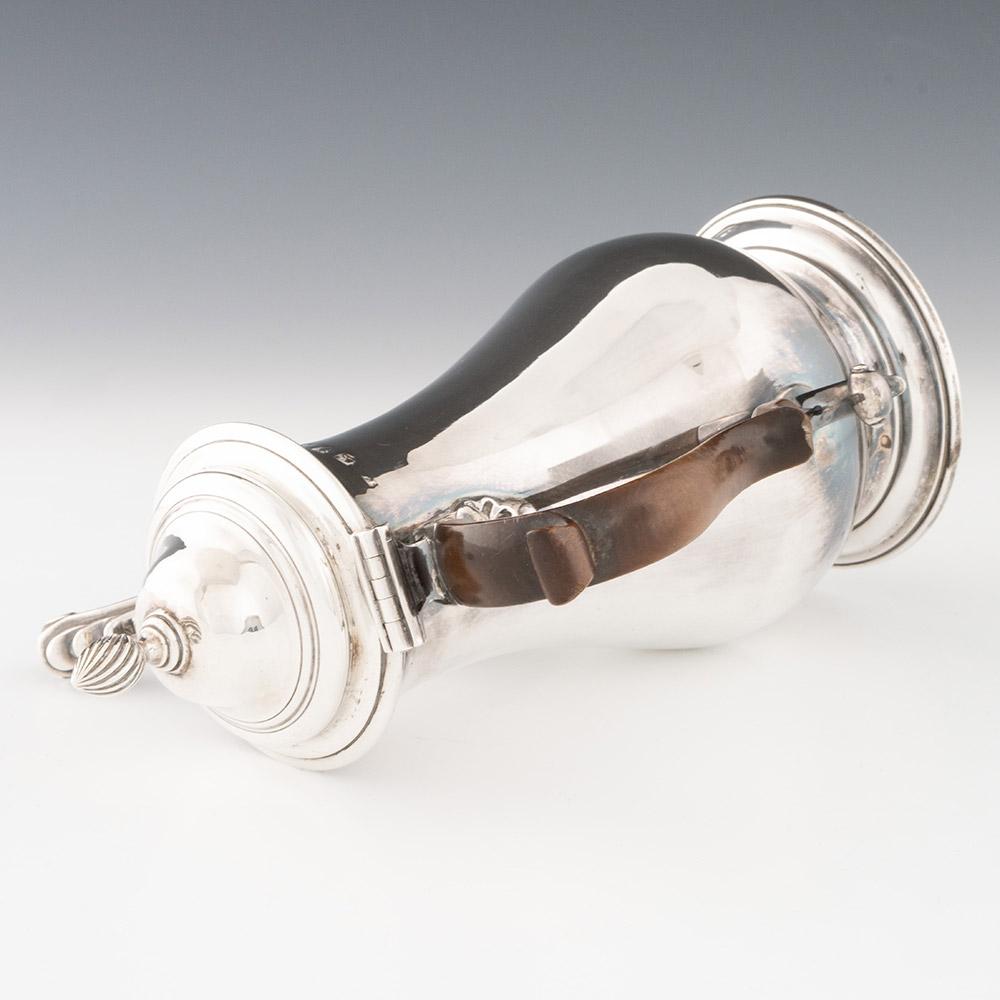 Georgian Sterling Silver Coffee Pot London 1769 For Sale 1