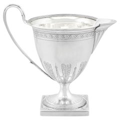 Georgian Sterling Silver Cream Jug by Henry Chawner