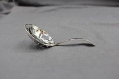 Georgian Sterling Silver Pierced Tea Caddy Spoon
