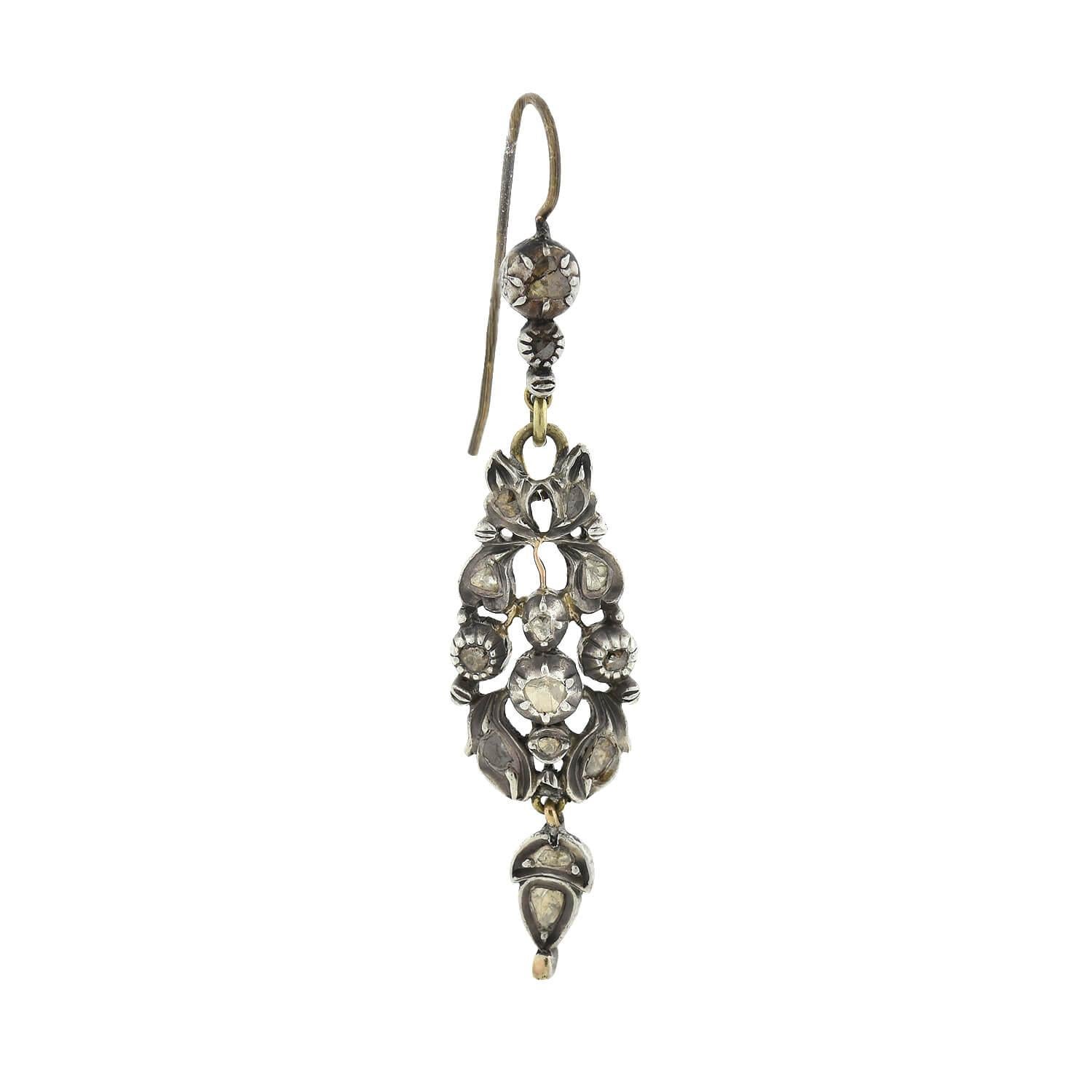georgian diamond earrings