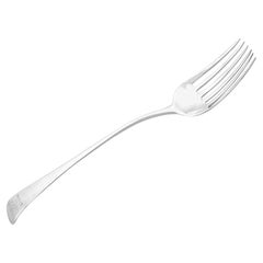 Georgian Sterling Silver Salad Fork, Old English Pattern, 1785, London