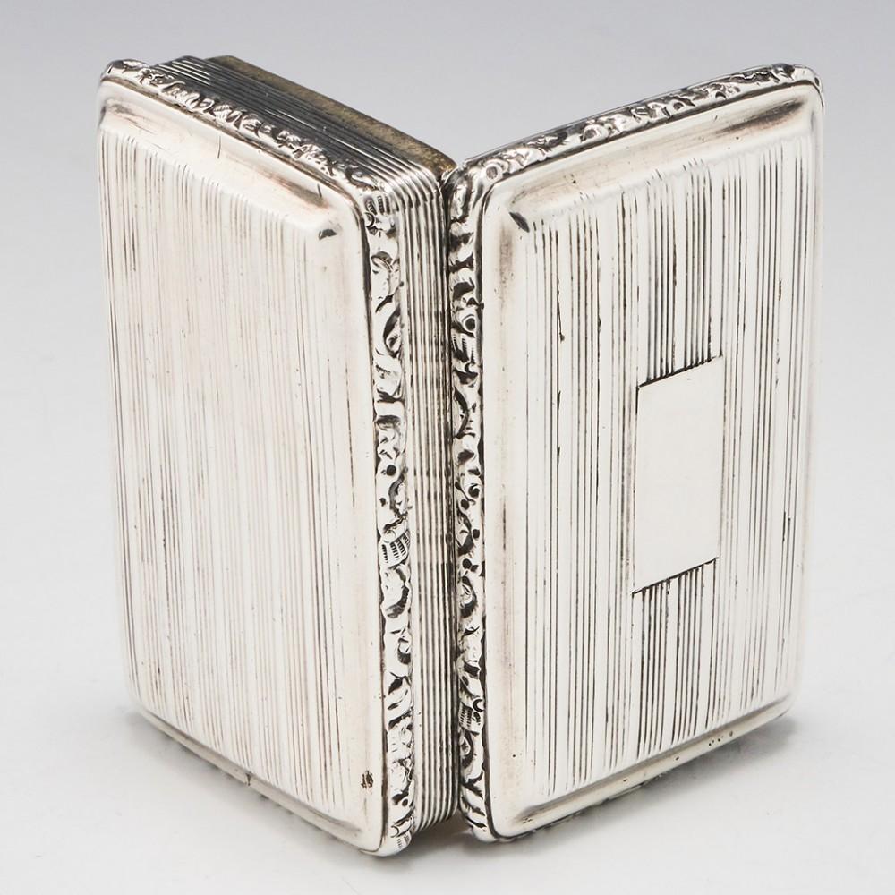 Georgian Sterling Silver Snuff Box Birmingham, 1822 In Good Condition In Forest Row, East Sussex