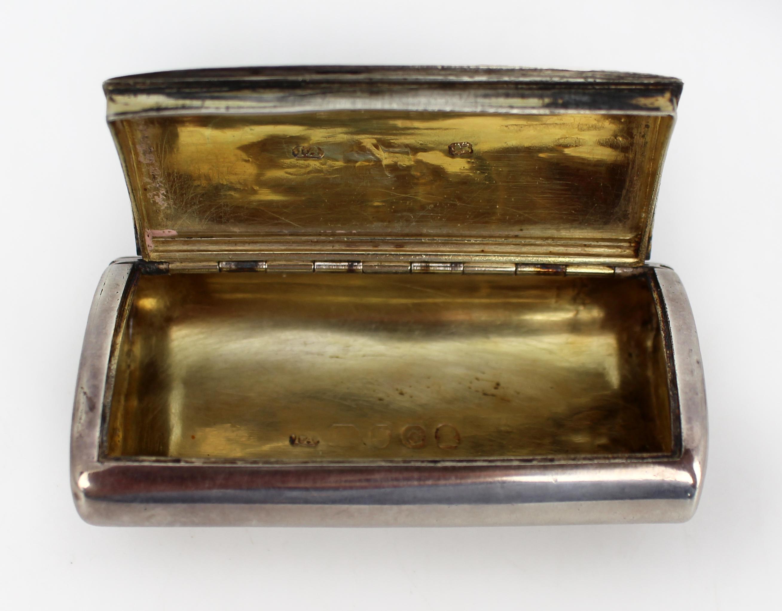 19th Century Georgian Sterling Silver Snuff Box by Joseph Ash I – London, 1802 For Sale