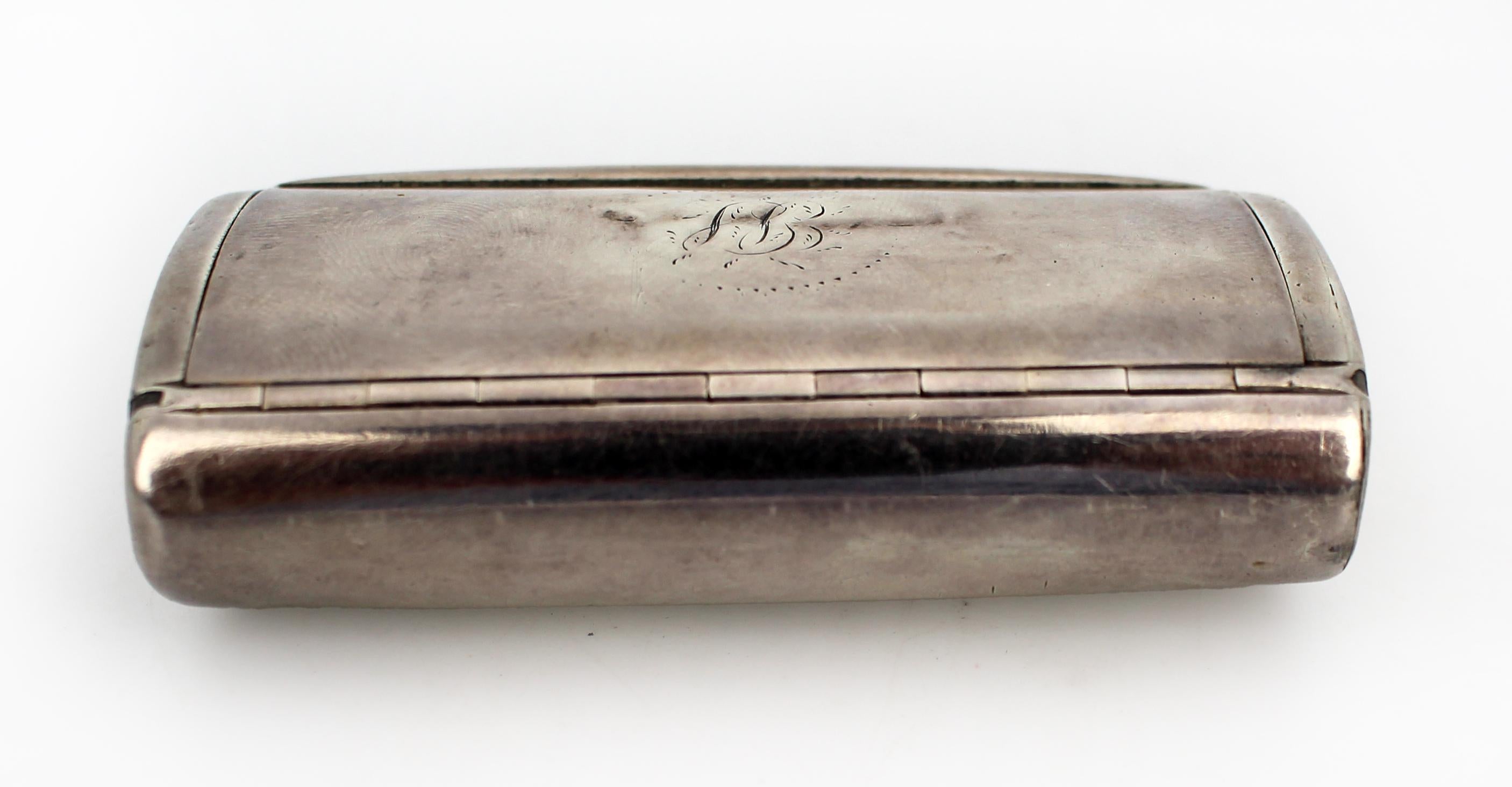 Georgian Sterling Silver Snuff Box by Joseph Ash I – London, 1802 For Sale 1