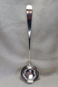 Georgian sterling silver soup ladle Edinburgh 1801