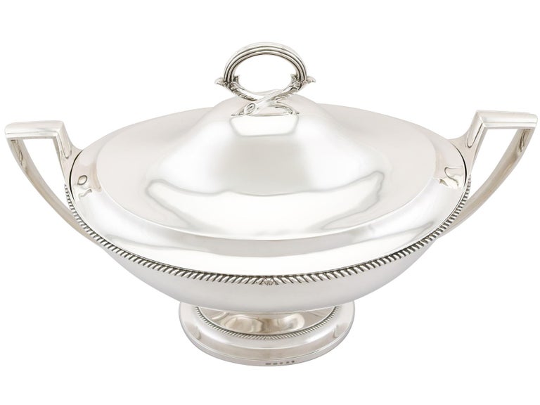 Sterling Silver Soup Tureen Dish by Paul Storr For Sale at 1stdibs