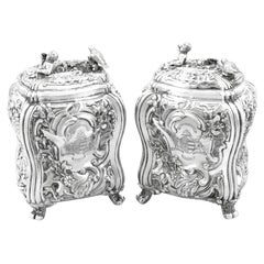 Georgian Sterling Silver Tea Caddies