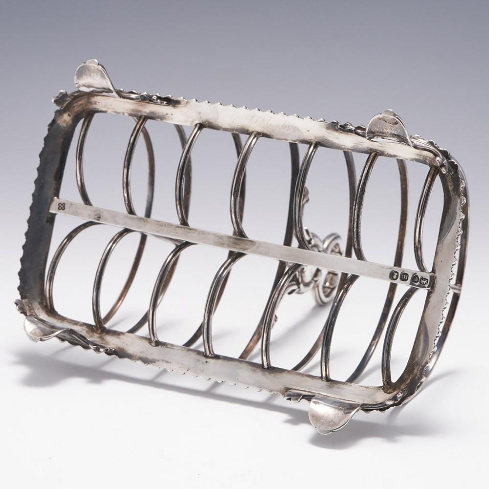 Georgian Sterling Silver Toast Rack London, 1827 In Good Condition For Sale In Tunbridge Wells, GB