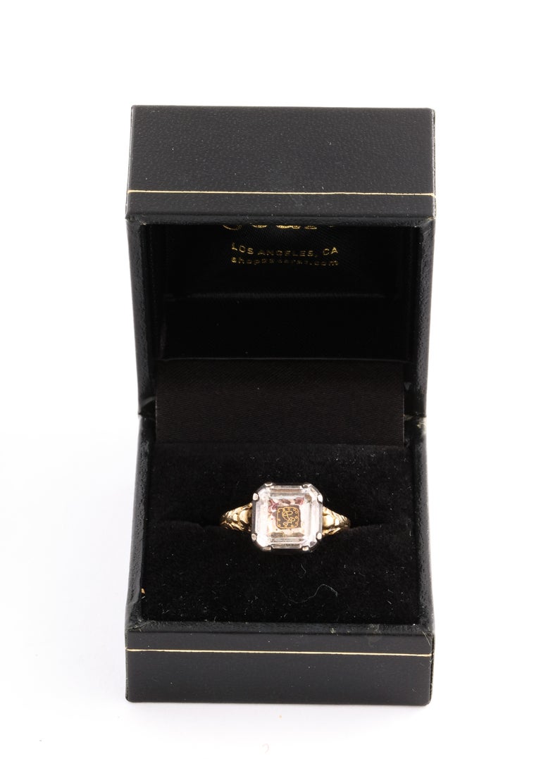 Women's or Men's Georgian Stuart Crystal Ring, 18th Century For Sale