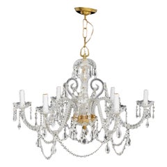 Lustre à 6 branches en cristal de style géorgien