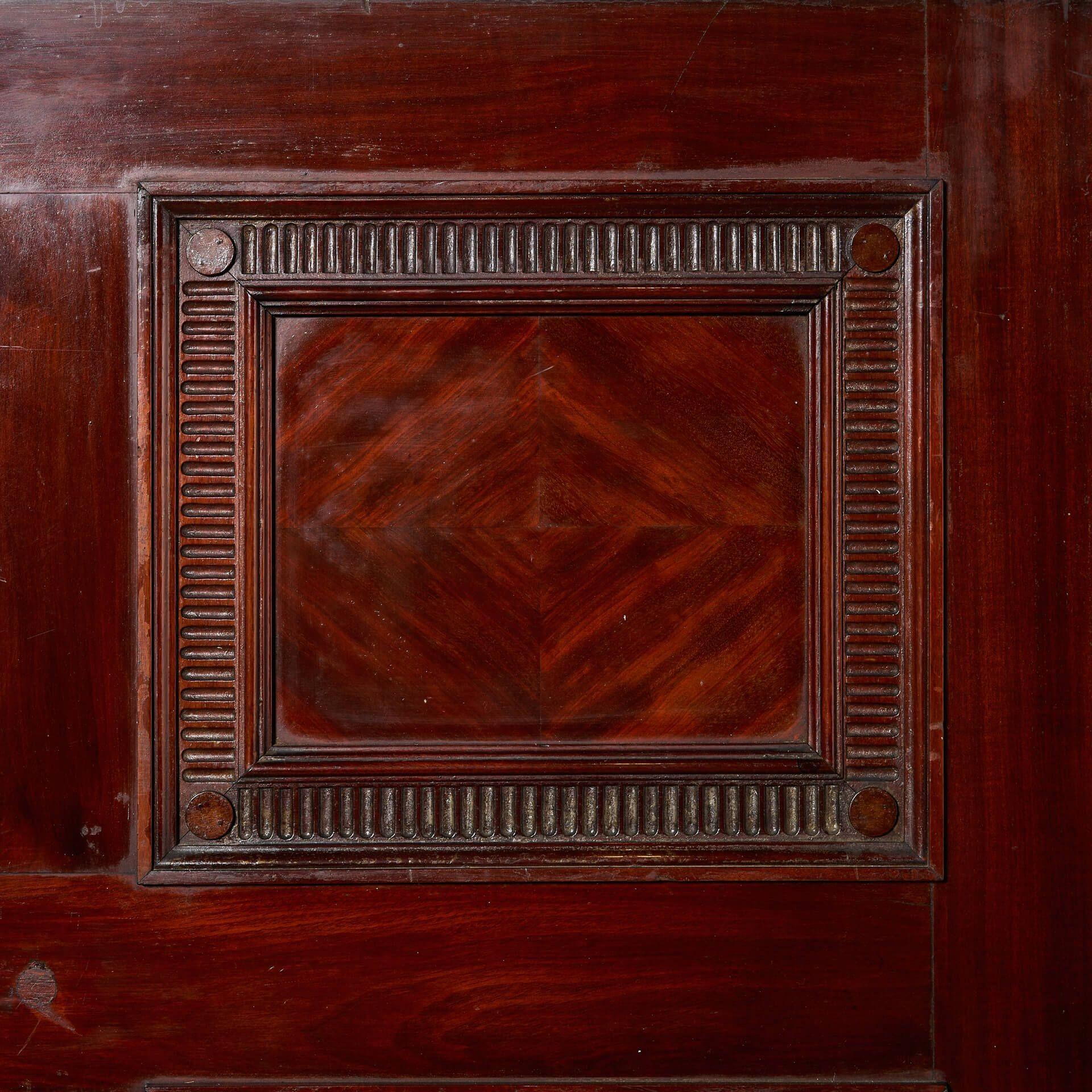 Vittoriano Porta interna in stile georgiano a 6 pannelli in mogano in vendita