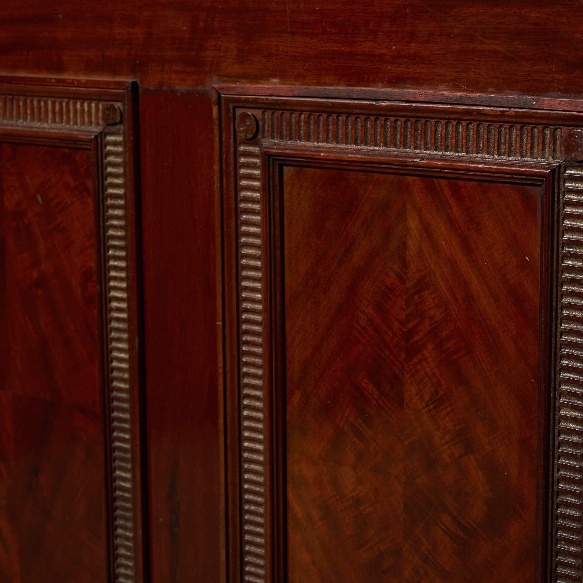 Porta interna in stile georgiano a 6 pannelli in mogano In condizioni discrete in vendita a Wormelow, Herefordshire