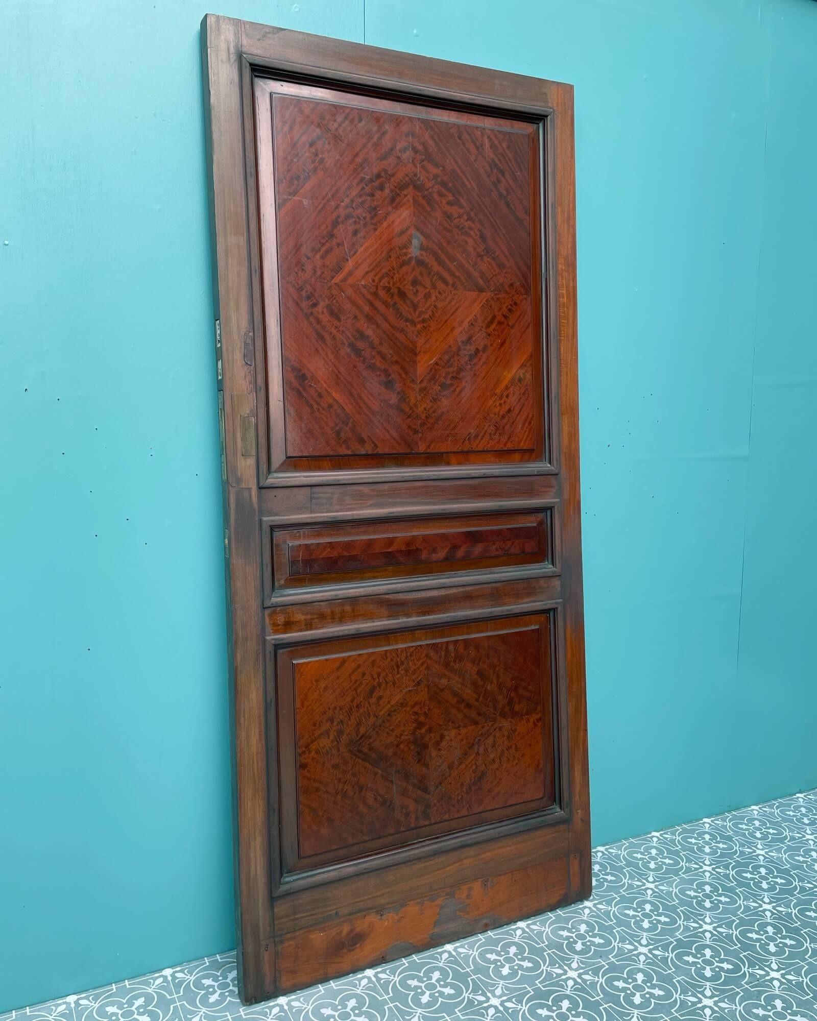20th Century Georgian Style 6-panel Mahogany Internal Door For Sale