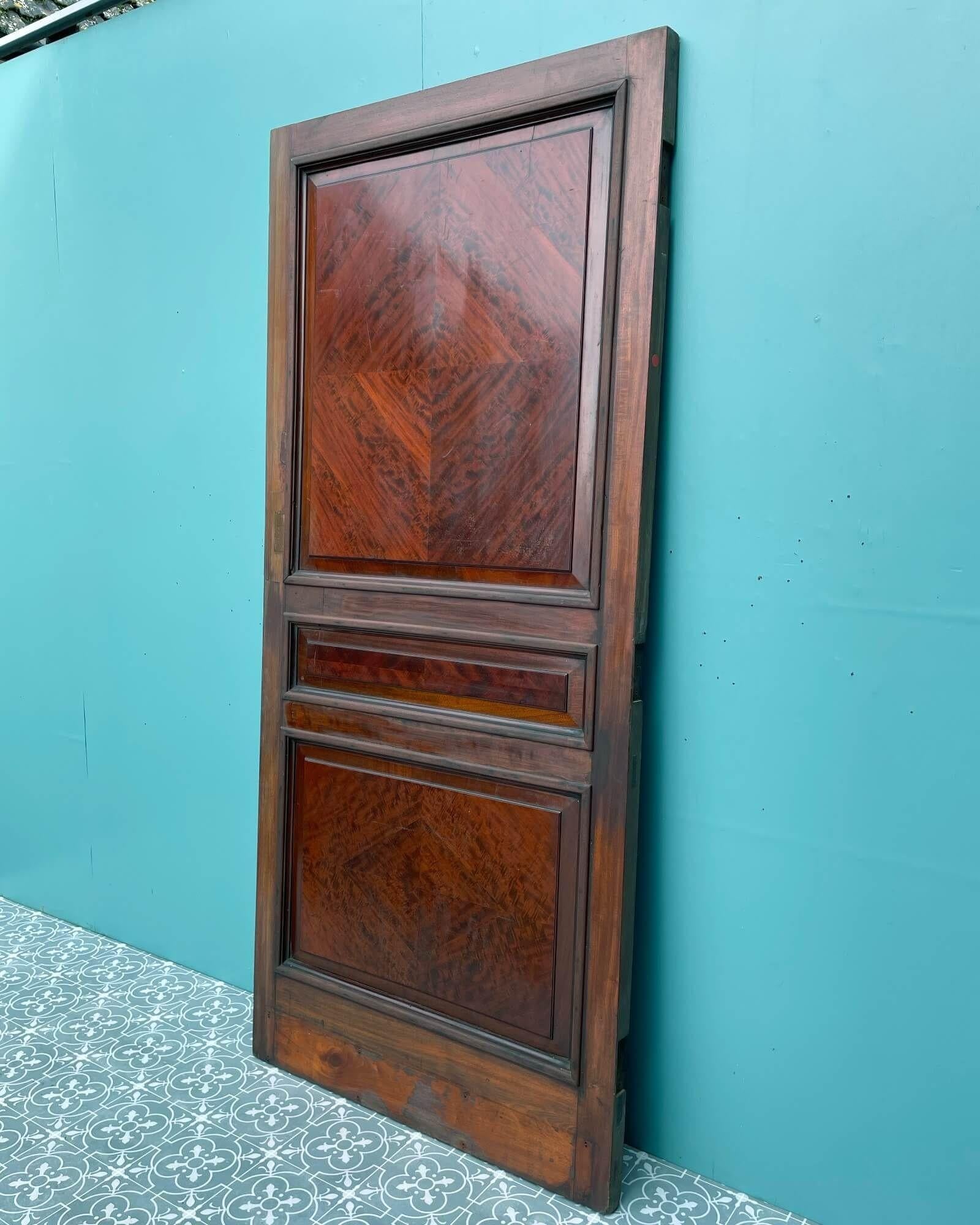 Wood Georgian Style 6-panel Mahogany Internal Door For Sale