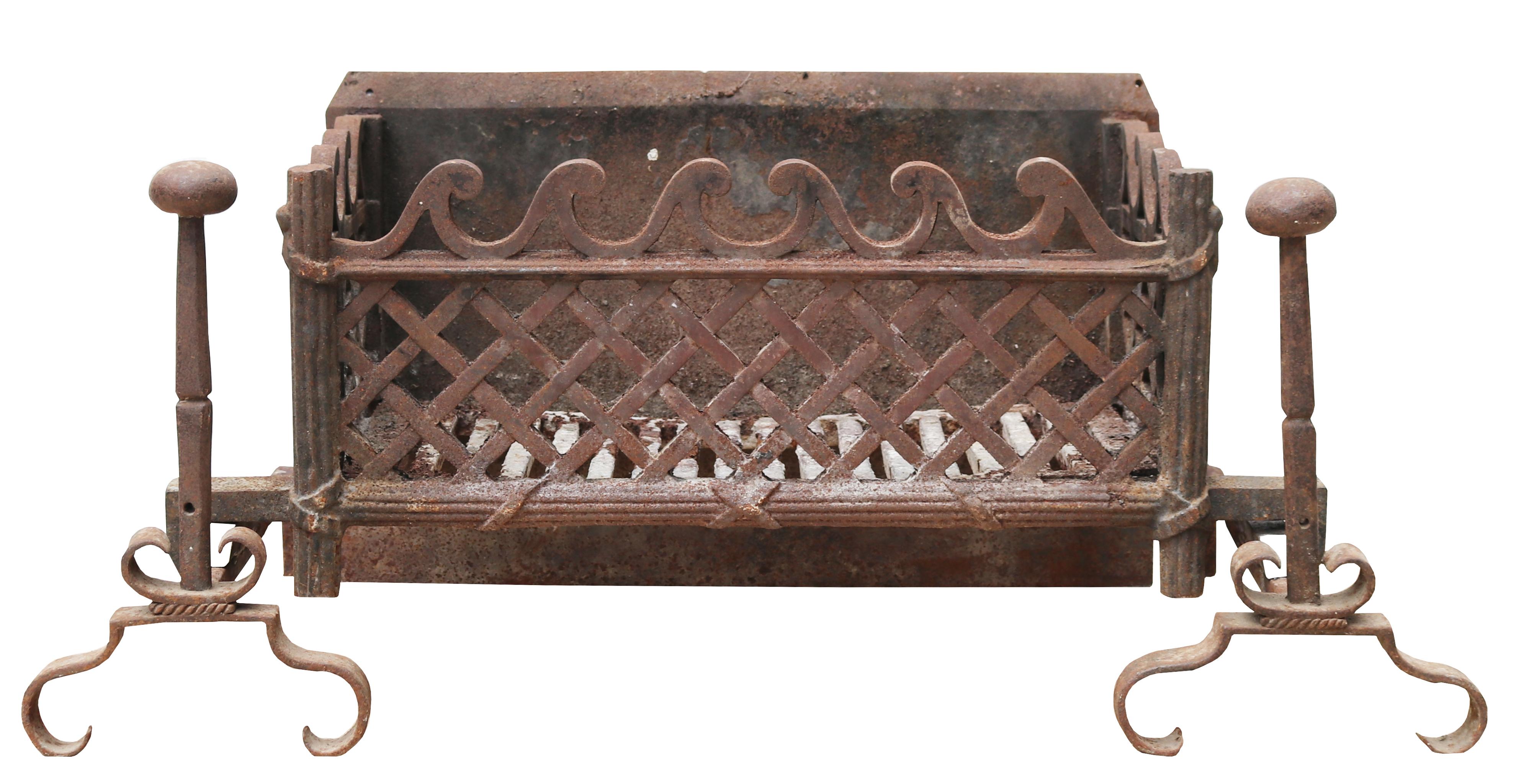 fireplace grate antique