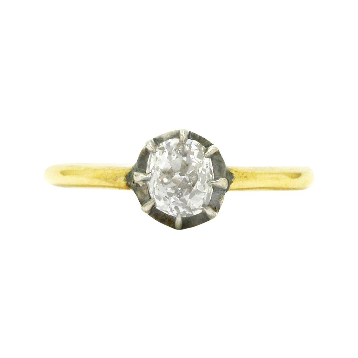 The Georgian Diamond Solitaire Engagement Ring