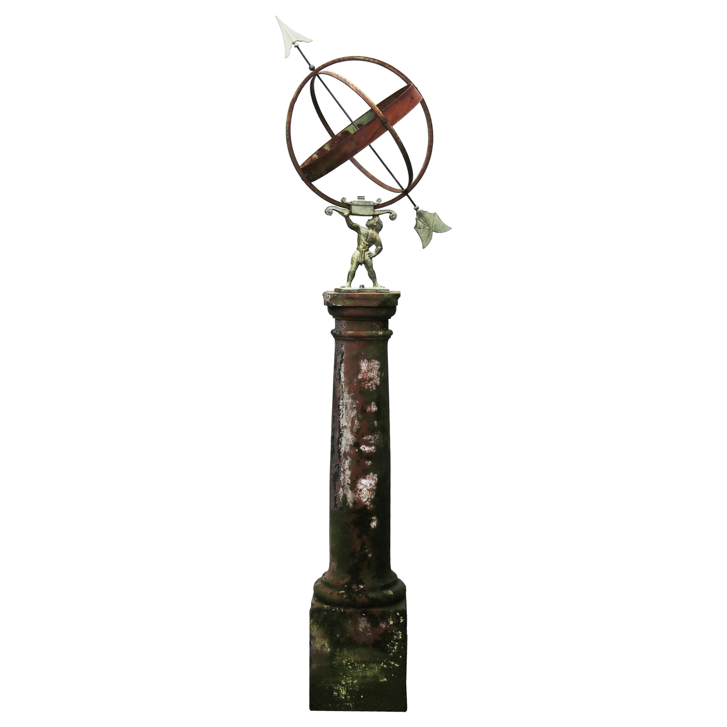 Armillary Sundial im georgianischen Stil