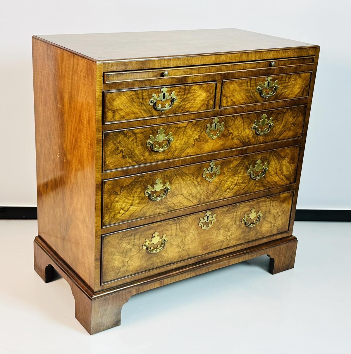 American Georgian Style Bachelor's Chest of Drawers by Barker Furniture