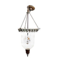 Antique Georgian style Bell Jar Hanging Lantern
