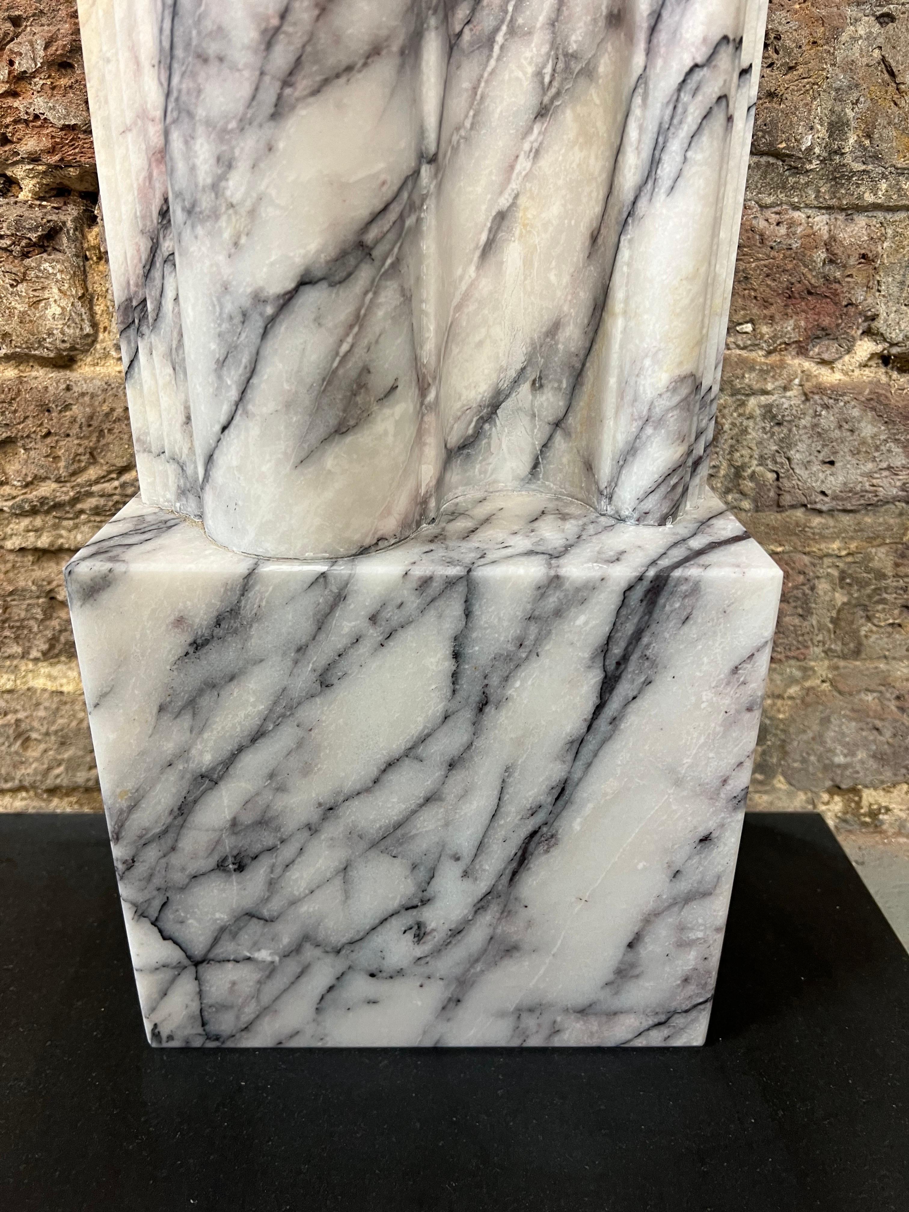 Georgian Style Bolection Marble Fireplace Mantlepiece In Excellent Condition In London, GB