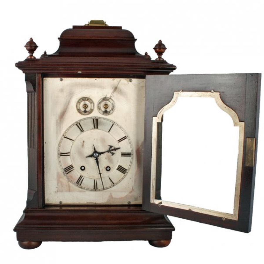 Georgian Style Bracket Clock, 19th Century In Good Condition For Sale In London, GB