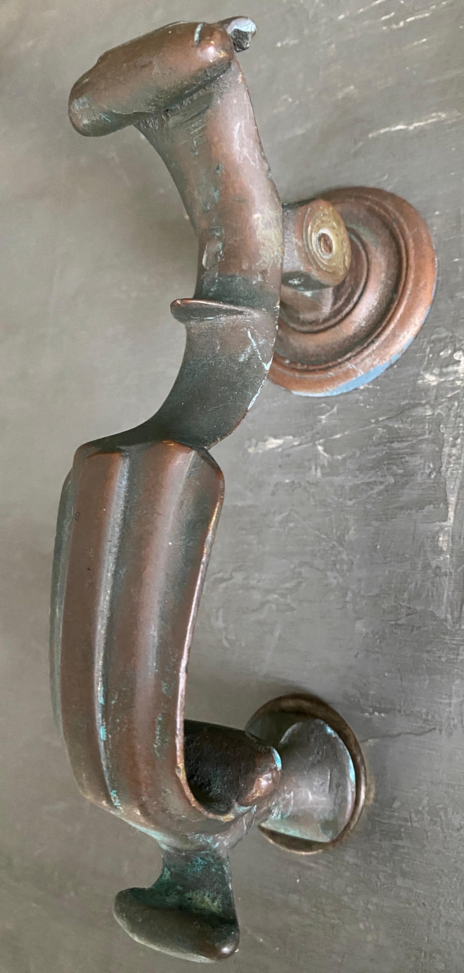 Regency Revival Georgian Style Brass Doctor's Door Knocker