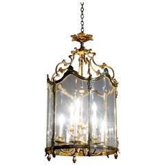 Retro Georgian Style Brass Hanging Lantern