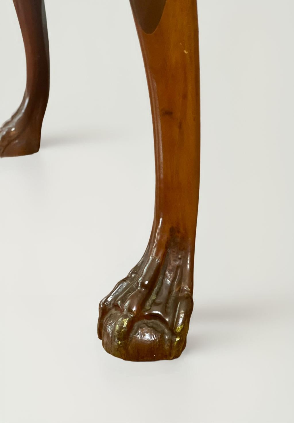Georgian Style Carved Mahogany and Walnut Low Back Vanity Chair 3