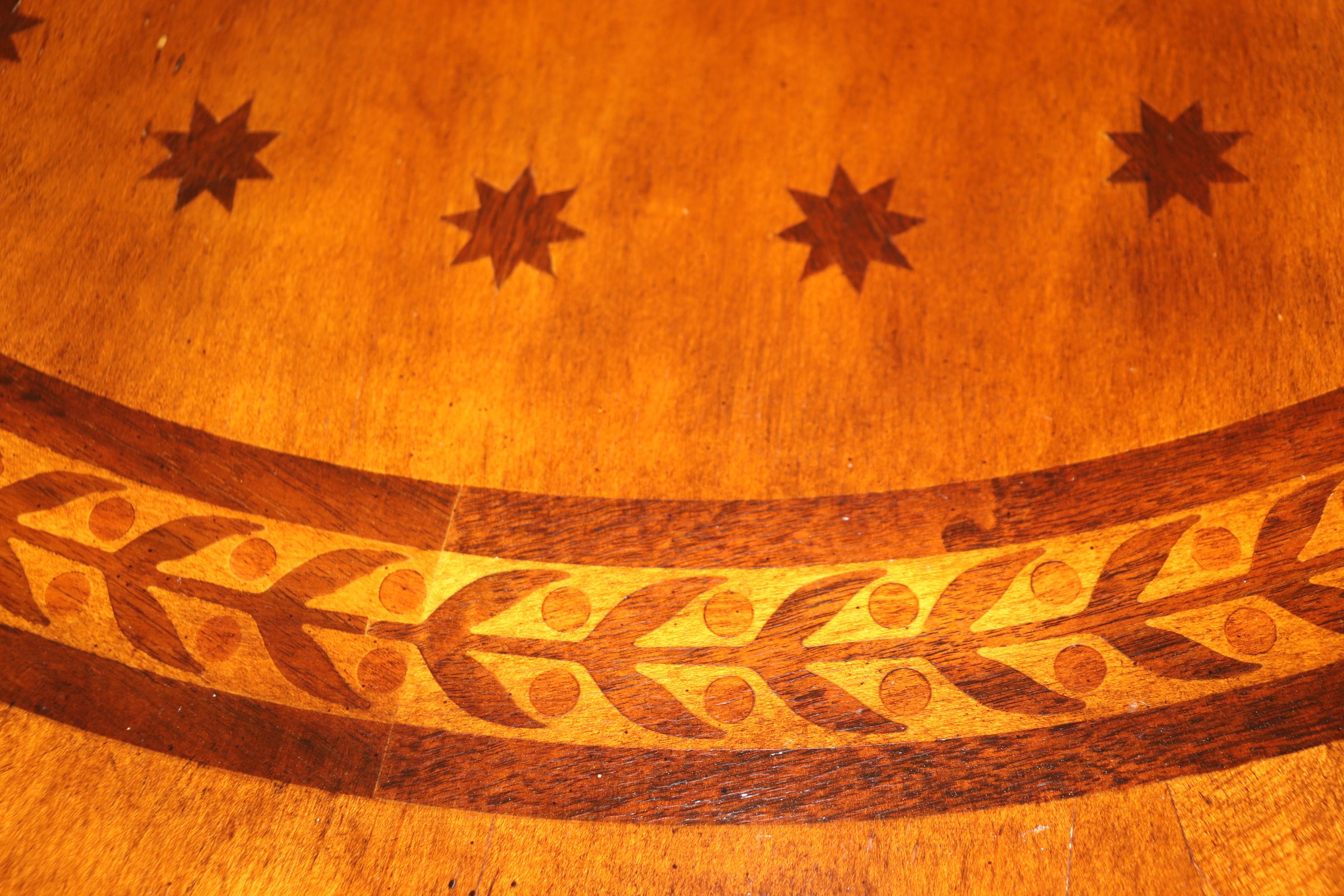 Wood Maitland Smith Quality Carved Georgian Style Center Table With Gold Gilt Accents For Sale