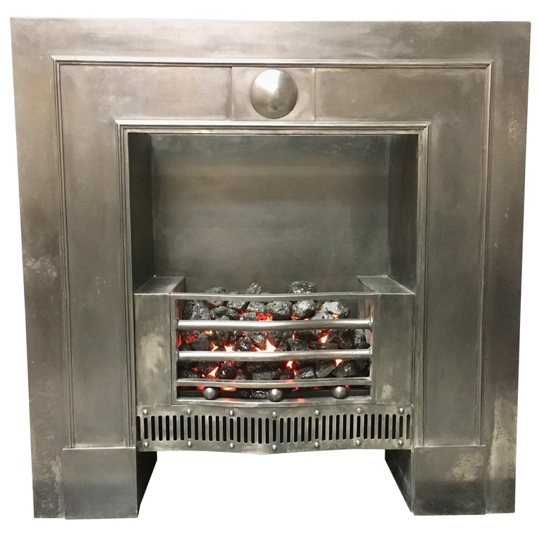 Style Cast Iron Hob Grate Fireplace Insert at 1stDibs