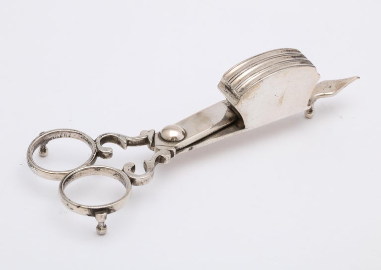 Georgian-Style Continental Silver '.800' Austrian Candle Wick Cutter or Snuffer For Sale 8