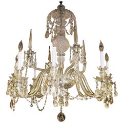 Vintage Georgian Style Crystal Chandelier