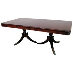 Georgian Style Double Pedestal Dining Table