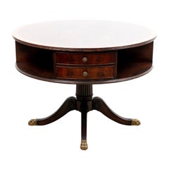 Georgian Style Drum Table, Circa 1910