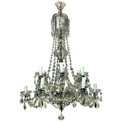 Georgian Style English Cut-Glass Chandelier