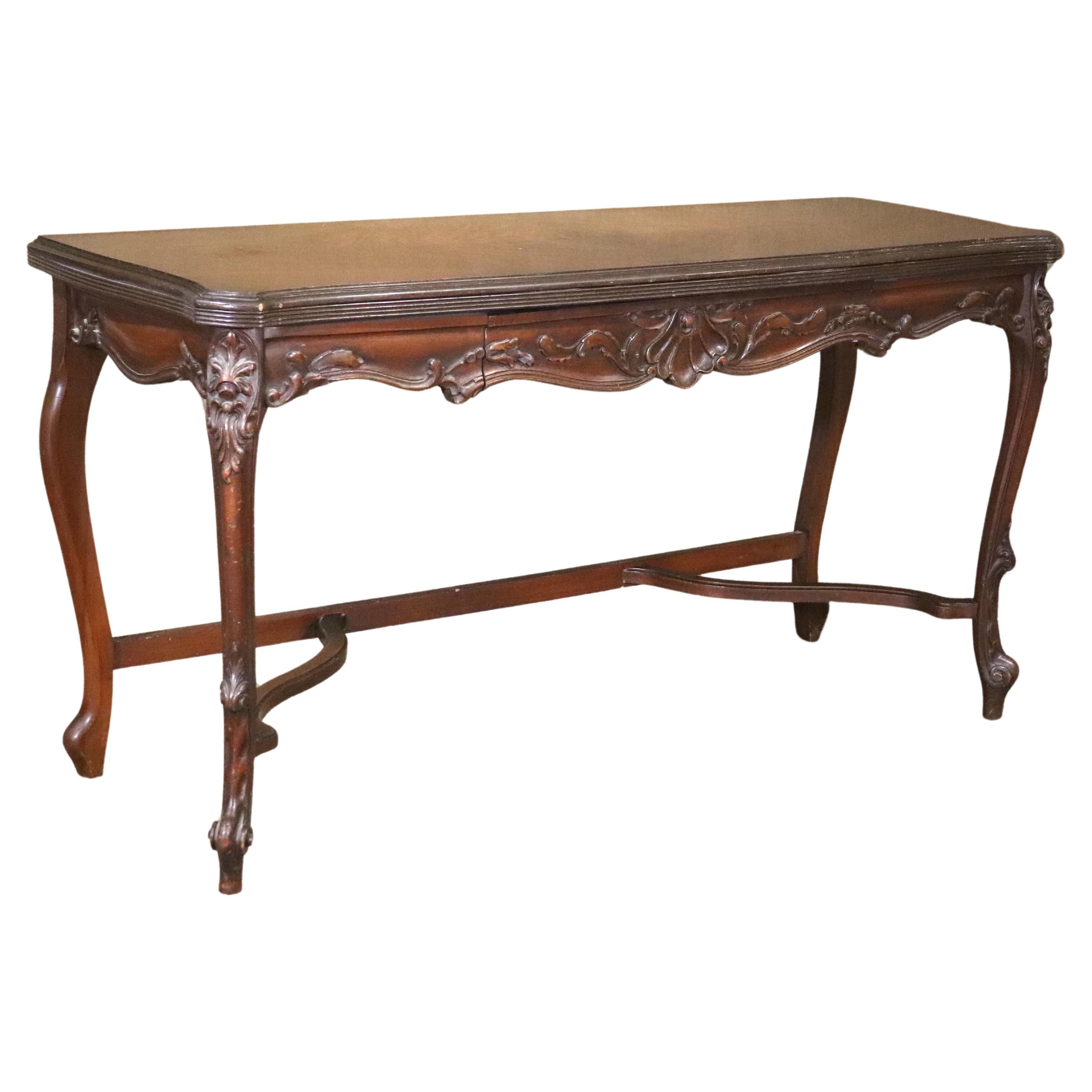 Georgian Style Extending Console Table For Sale