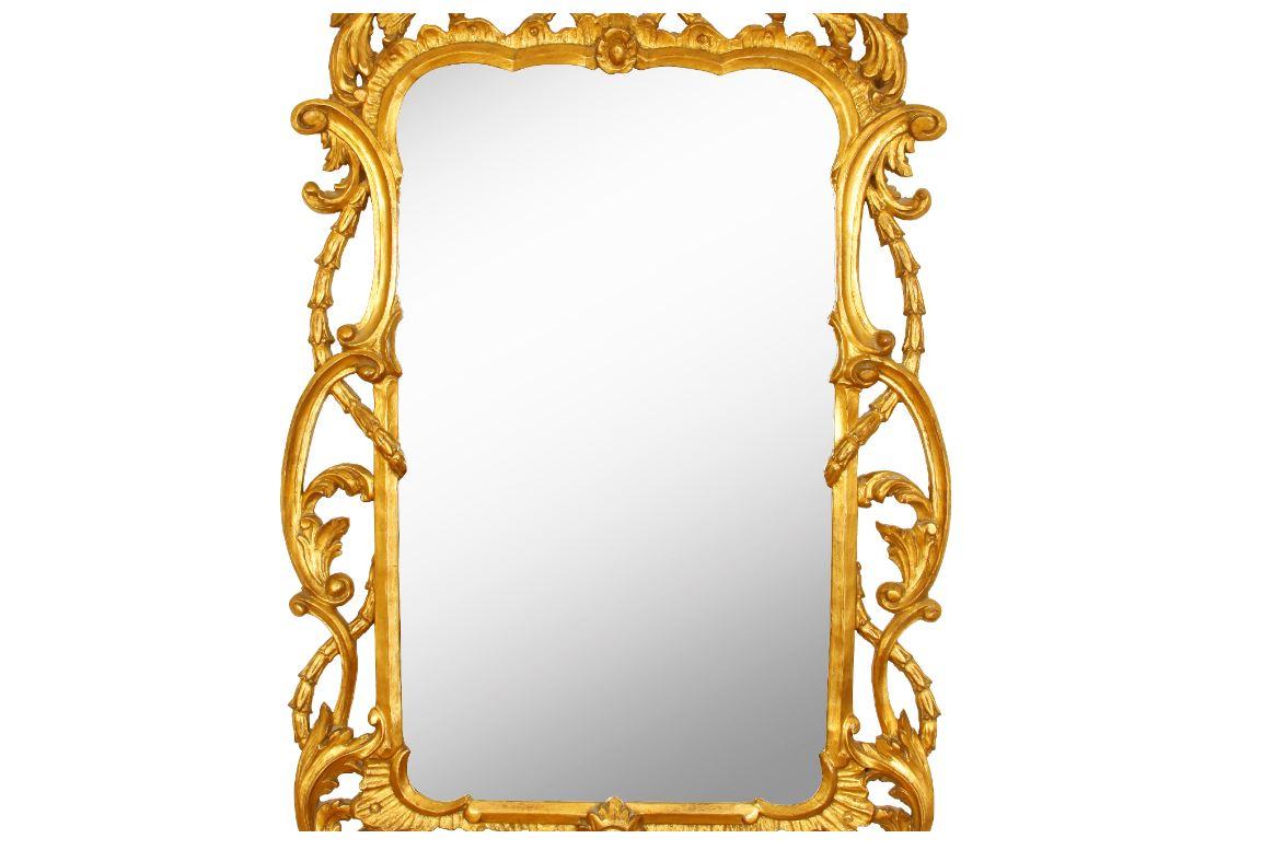 Unknown Georgian Style Giltwood Carved Mirror