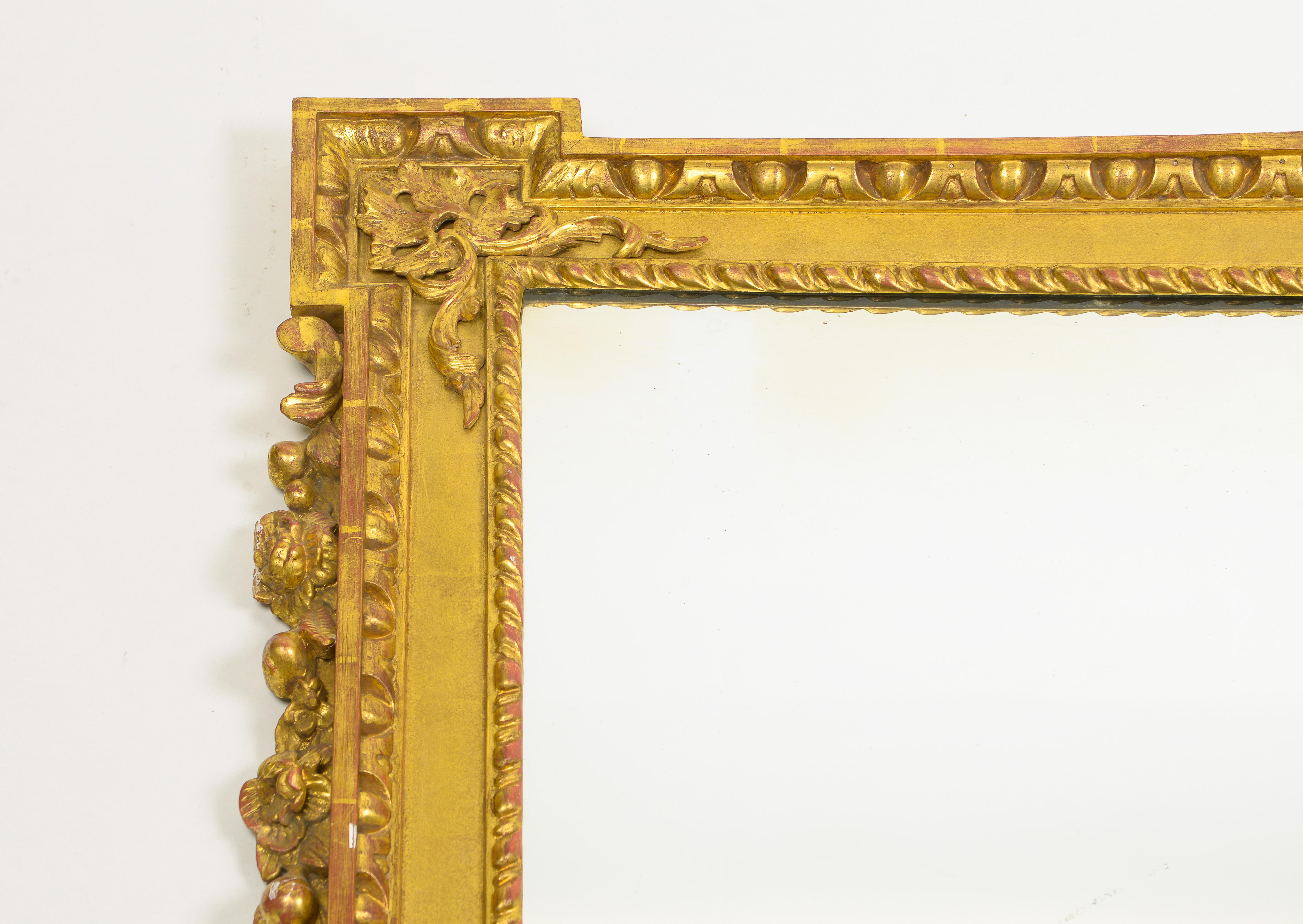Early 20th Century Georgian Style Giltwood Mirror For Sale
