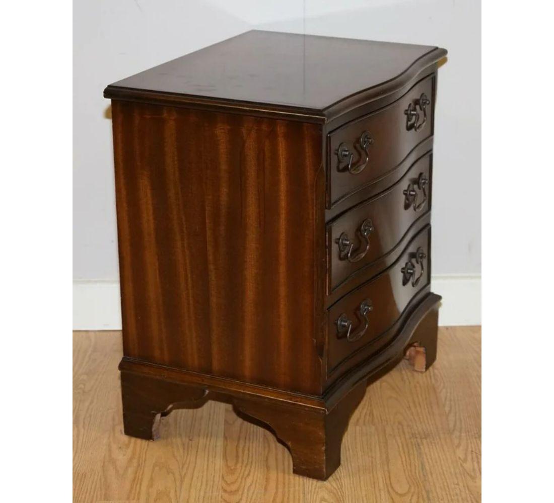 Georgian Style Hardwood Flame Chest of Drawers For Sale 3