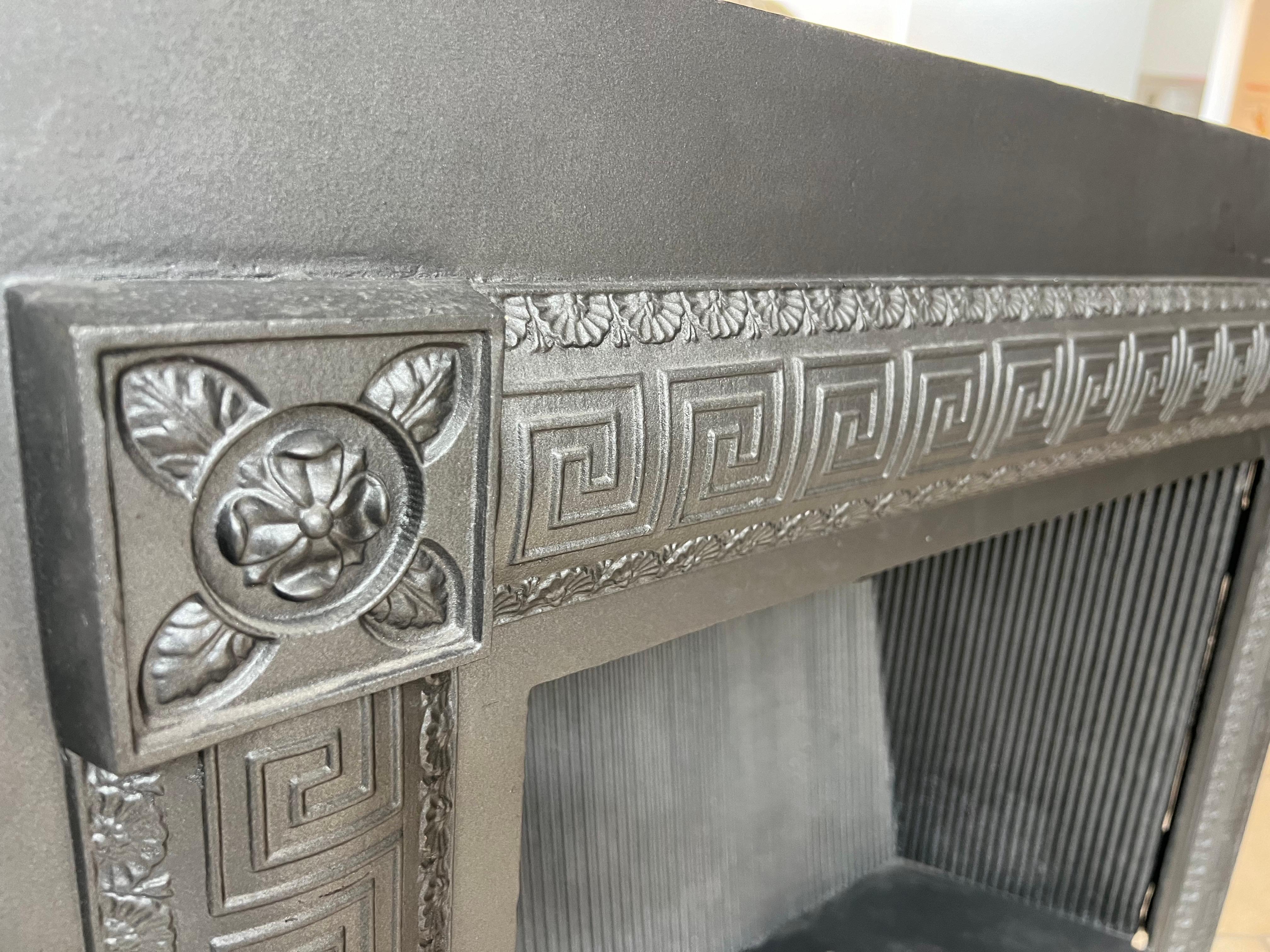 Georgian Style Hob Grate Blackened Cast-Iron Fireplace Insert 2