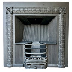 Georgian Style Hob Grate Blackened Cast-Iron Fireplace Insert