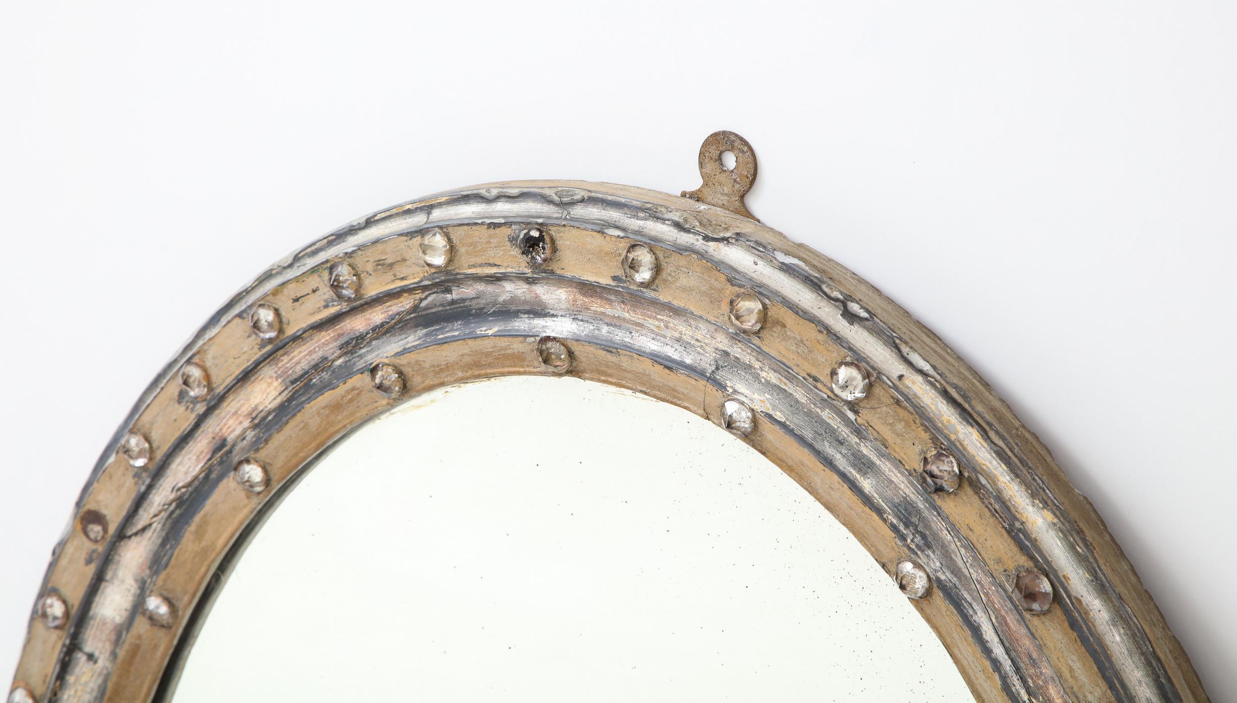 Irish Early 19th Century Georgian Style Oval Mirror