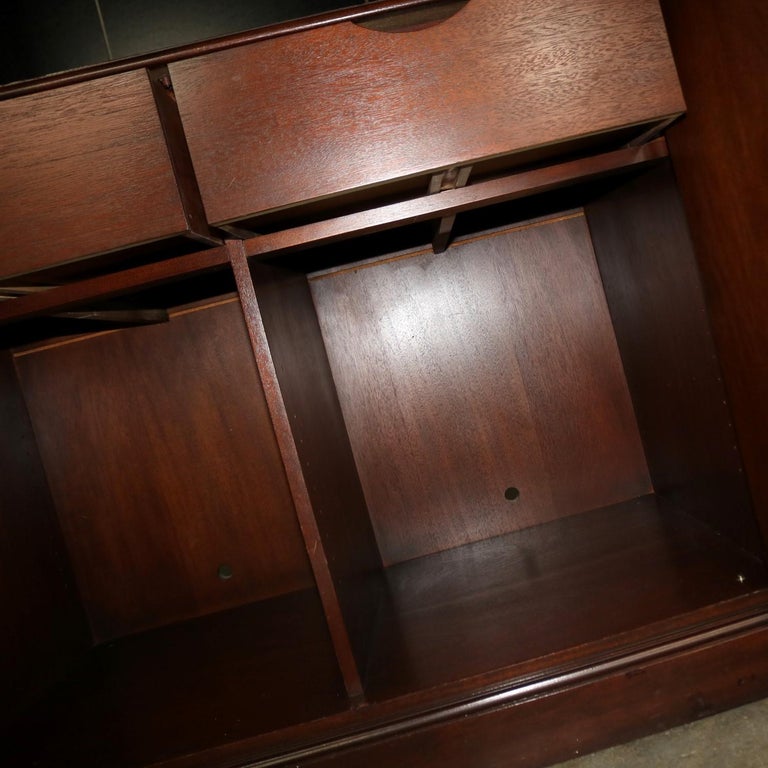 Style Large Mahogany Entertainment Armoire Wardrobe by
