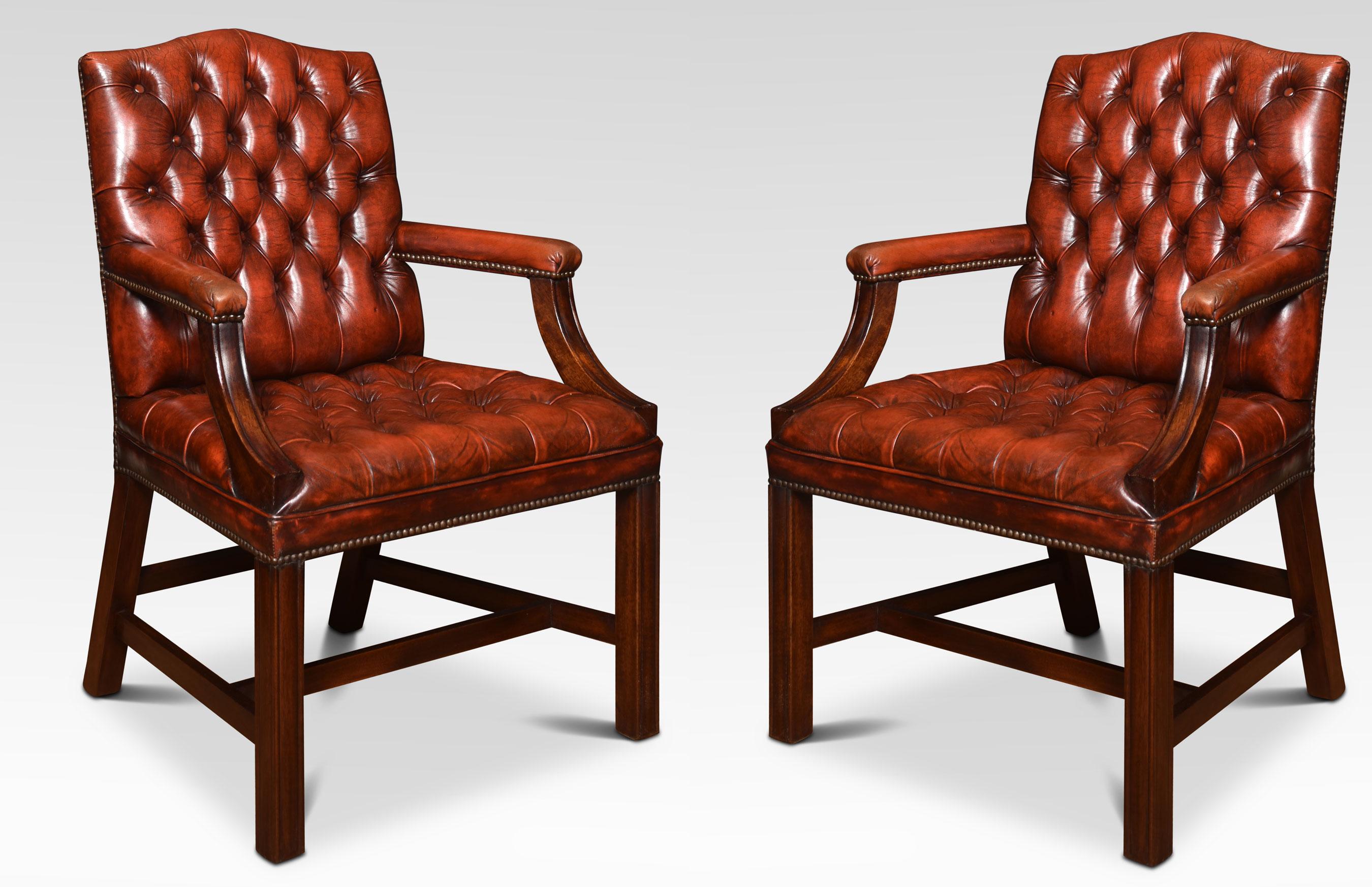 Stunning Quality Brown Leather Style Hooded Porters Chair at