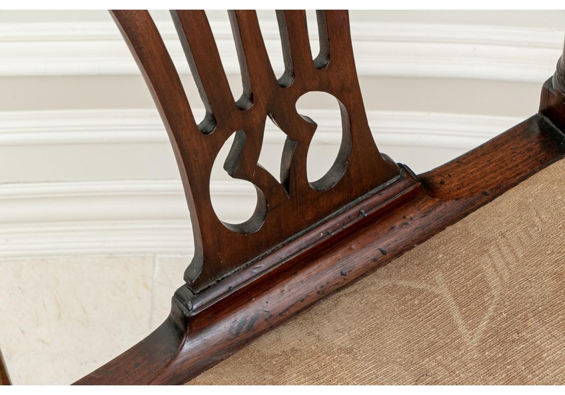 19th Century Georgian Style Mahogany Corner Chair For Sale